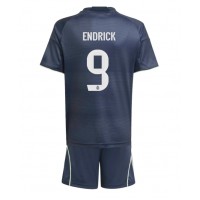 Stroje piłkarskie Real Madrid Endrick #9 Koszulka Wyjazdowej dla dzieci 2025-26 Krótki Rękaw (+ szorty)